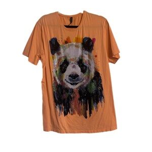 Orange Panda Graphic Tee